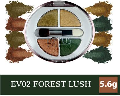 LOTUS MAKE - UP Ecostay Velvet Eye Shadow Palette, Eye Color Powder Makeup 5.6 g