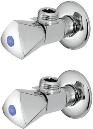 Jaquar - Angle Valve with Triangular Handle & Wall Flange (AQT-CHR-3057-2B) (Set of 2 pcs) Angle Cock Faucet