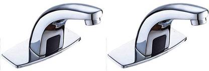 Zesta Automatic Touch Less Hand-Free Sensor Tap for Washbasin with Foam Flow Water (Pack Of 2) Made By Pure BRASS Basin Mixer Faucet