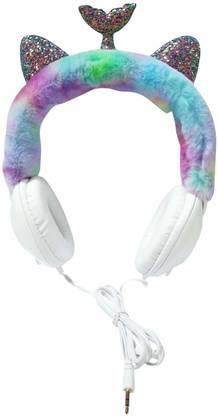 ONOTIC Mermaid and Sequence Ear Shape Over The Ear 3.5mm for Kids Wired without Mic