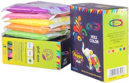 CK COLORKING Holi Color Powder Pack of 5