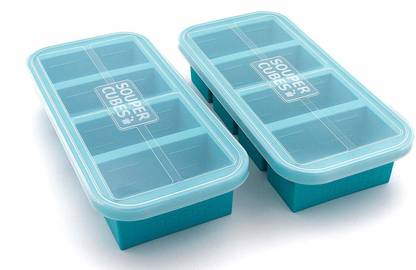 Souper Cubes Blue Silicone Ice Cube Tray