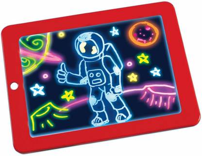Dharimaa Magic Sketch Portable Drawing Pad | Light Up LED Glow Board | Draw, Create, Doodle, Art, Write, Learning Tablet