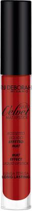 Deborah Milano Fluid Velvet Mat Lipstick - 14 Dark Red