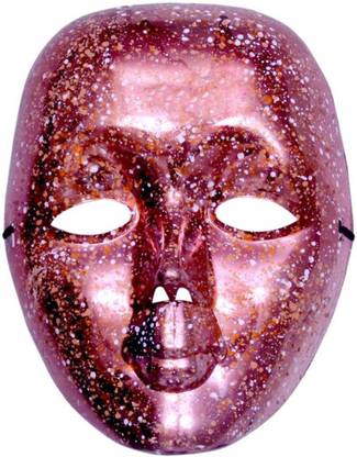 Style Mania Mime/Java Shining Dot Printed Dark Orange Party Mask