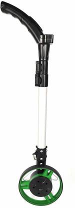 Homdum Digital Rodometer Portable Road Distance Measuring Wheel with telescopic folding handle, inbuilt stand and back-lit meter, Measures up-to 10000 meters Comes with a canvas Bag. Single Unit Measuring Wheel