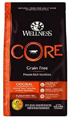 Wellness Core Natural Grain Dry Dog Food Turkey & Chicken Chicken 1.81 kg Dry Adult Dog Food