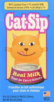 Cat-Sip (12 Pack) Cat Sip Real Milk Treat for Cats and Kittens, 8 Oz [CAT_189984] Cat Treat