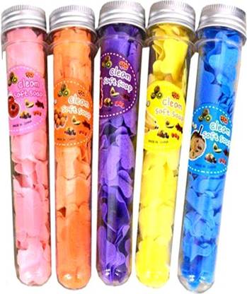 YTM 5Box paper soap Travel Soft Paper Soap Star Shape Design Tube Shape Bottle