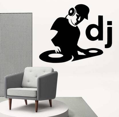 fuzzy 55 cm DJ Self Adhesive Sticker