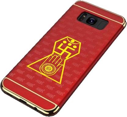 Aamivi 5 cm Jain Logo 24K Gold Plating Mobile Metal Sticker 4038 (Pack of 2) for Mobile Phone, Laptop, Handbag, Notebook, Tablet, Hard-Disk & Wallet Removable Sticker