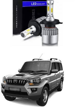 PRTEK LED Headlight Bulbs Conversion Kit, COB High Low Beam Headlamp, Dual Beam Head Light A111 Fog Lamp Car LED for Mahindra (12 V, 30 W)
