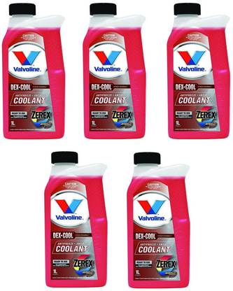VALVOLINE Coolant Zerex Dex-Cool Premix 1L (Pack Of 5) Coolant
