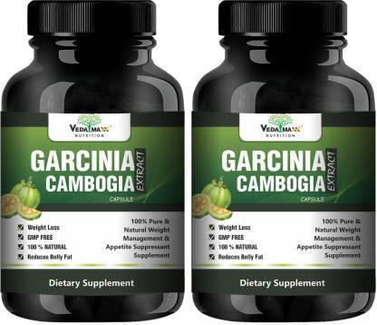 VEDA MAXX Garcinia Cambogia Extract 100% Veg Weight Loss/Fat Burner Supplement (Pack of 02 each contain 60 Capsules )