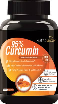nutramagik 95% Curcumin with Ginger and Piperine Extract(1400mg)(Pack of 1)