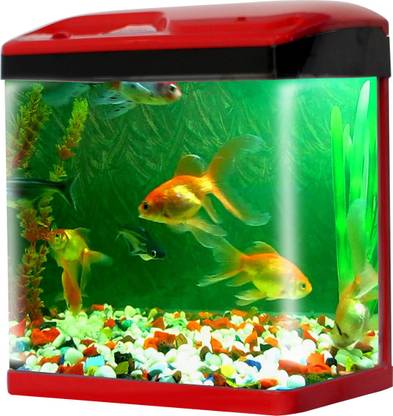 Jainsons Pet Products Fish Aquarium Tank 15 L Combo Round Ends Aquarium Tank