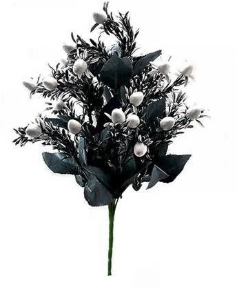 U.A.K. ENTERPRISES Black Cherry Blossom Artificial Flower