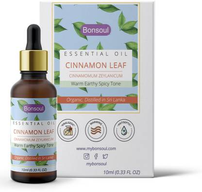 BONSOUL ORGANIC CINNAMON LEAF ESSENTIAL OIL