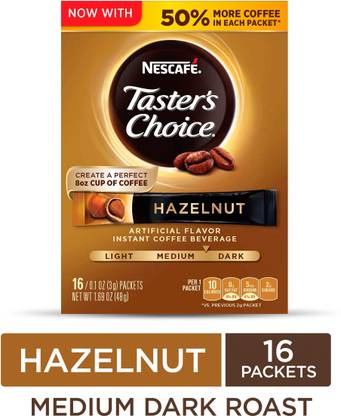 Nescafe Taster's Choice Hazelnut Medium Dark Roast Coffee Instant Coffee