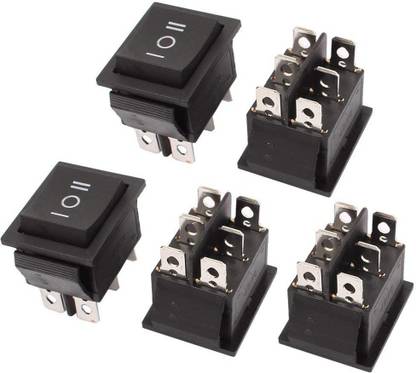 Best Price Ever 5 Pcs AC 250V/16A 125V/20A ON/Off/ON DPDT 6 Pin Latching Rocker Switch 5 A Two Way Electrical Switch