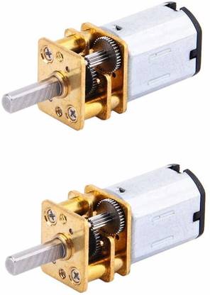 Cam cart N20 3.7V - 6V 100 RPM Micro Gear Reduction DC Motor with 30:1 Metal Gearbox For RC Car Robot Toys DIY ( Pack of 2 ) Educational Electronic Hobby Kit