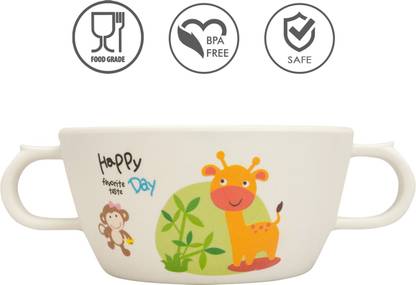 Small Wonder Giraffe Theme 1 PCS Bamboo Fiber Baby Feeding Utensils Bowl  - Bamboo Fiber