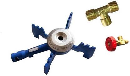 Tinax Delux Canteen Burner Heavy Duty Burner Diameter : 5.85 inches (Commercial Purpose Gas Stove) Iron Manual Gas Stove