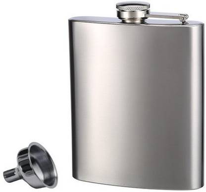 play run Silky Silver Stainless Steel Liquor Flasks Or Wine Whiskey Drinks Holder Stainless Steel Hip Flask (230 ml) Material: Good quality polished stainless steel, strainless steel hip flask is silver is a practical option for on the go. It is specially designed to carry alcoholic drinks for any event. Hip Flask