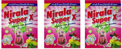 Nirala super x detergent powder 1 kg (pack of 4) Detergent Powder