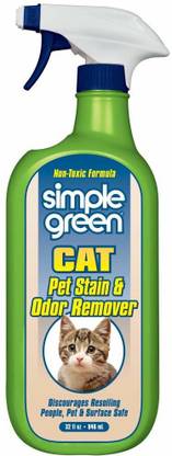 Simple Green 432101 Cat Stain and Odor Remover Trigger Fresh Cologne