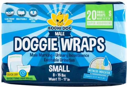 Bodhi Dog Adjustable Pet Diapers with Moisture Control Disposable Dog Diapers