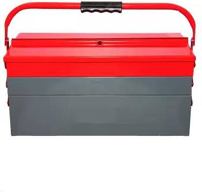 ship brand Red Grey 5 Compartment 5 Compartment Tools Box Tool Box with Tray