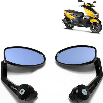 VOCADO Manual Rear View Mirror, Driver Side For TVS Universal For Bike