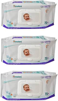 HIMALAYA GENTLE BABY WIPES 72 WIPES (PACK OF 3)