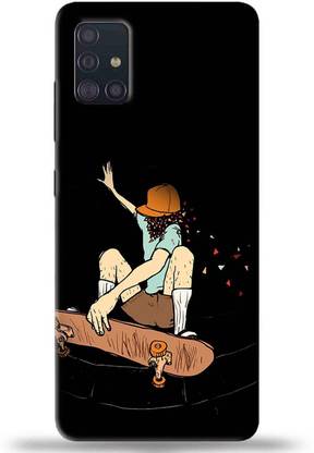 NDCOM Back Cover for Samsung Galaxy M51 Snowboarding Printed
