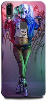 BARMANS Back Cover for Vivo V9 / harley quinn, joker gf, girl, cute, suicide sqad