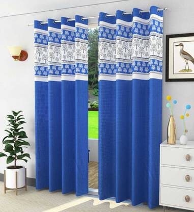 Shaurya Creations 274 cm (9 ft) Long Door Polyester Curtain (Pack Of 2)