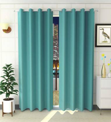 Lucacci 274 cm (9 ft) Polyester Long Door Curtain (Pack Of 2)
