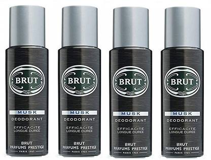BRUT MUSK PCK OF 4 3E4R Body Spray  -  For Men & Women