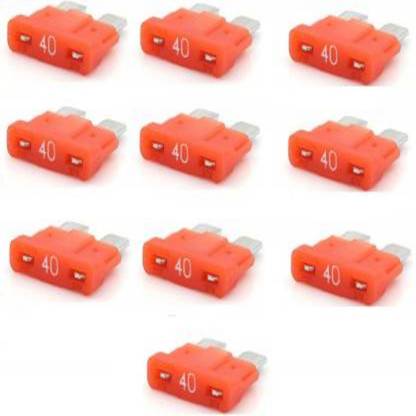 DHRUV-PRO 10 Pieces Mini Blade Fuse -40 AMP(Pack of 10) Electrical Fuse