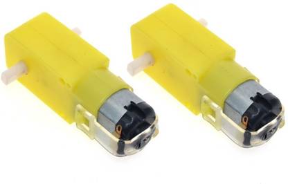 Creative Tech DC BO Motor Dual shaft Smart Car Robot Gear Motor for Arduino (2 Pieces) Electronic Components Electronic Hobby Kit