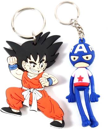 Isk dashing jin tekken with Robot blue color keychain for kids and adults Key Chain