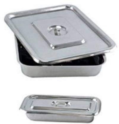 Agarwals Instrument Tray 8*3 & Instrument Tray 9*6 With Covers(Set Of 2)@@ Reusable Medical Tray