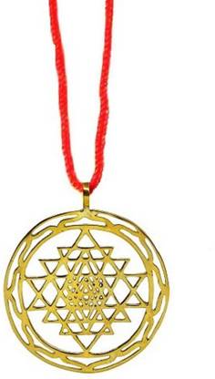 Takshila Gems Sri Yantra Pendant for Men and Women, Sri Yantram Locket Made of Ashtadhatu (8 Metals) Metal
