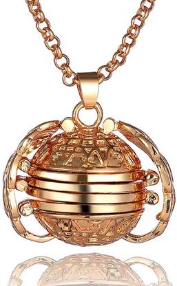 ZIVOM Photo Picture Locket Gold-plated Brass Pendant