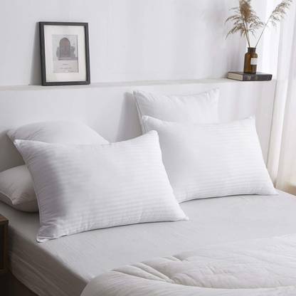 Changers Polyester Fibre Solid Sleeping Pillow Pack of 2