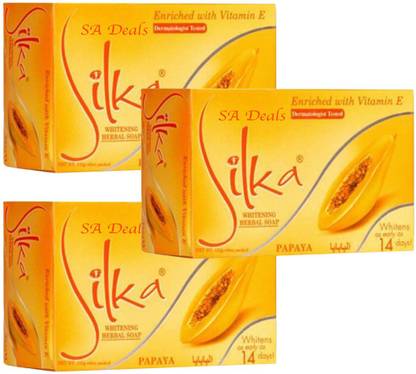 SILKA papaya skin whitening soap Original