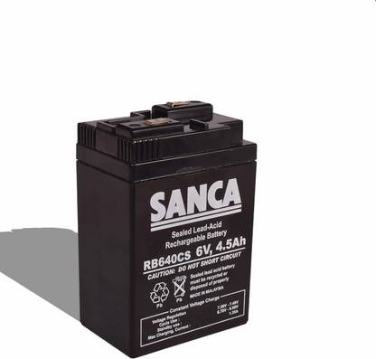 SANCA 6V 4.5Ah Sealed Lead-Acid Rechargeable Flooded Solar Battery