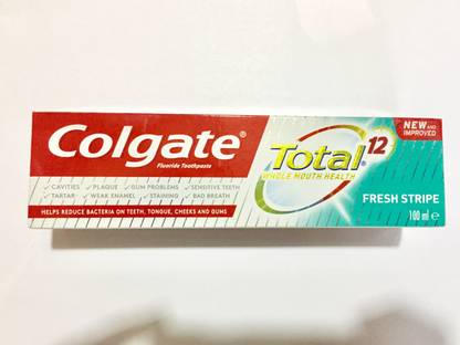Colgate Total 12hrs Whole Mouth with Fresh Stripe Imported 100 ml Toothpaste