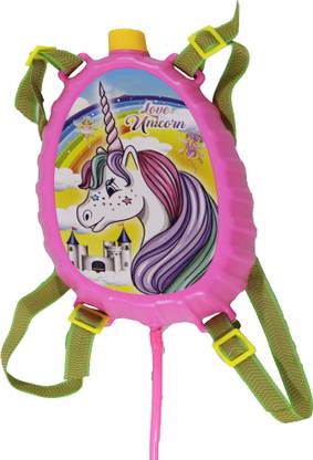 glan Water Spray Gun For Kids Holi Playing Use with Back Water Tank ,Multicolor , Pack of 1  Water Gun